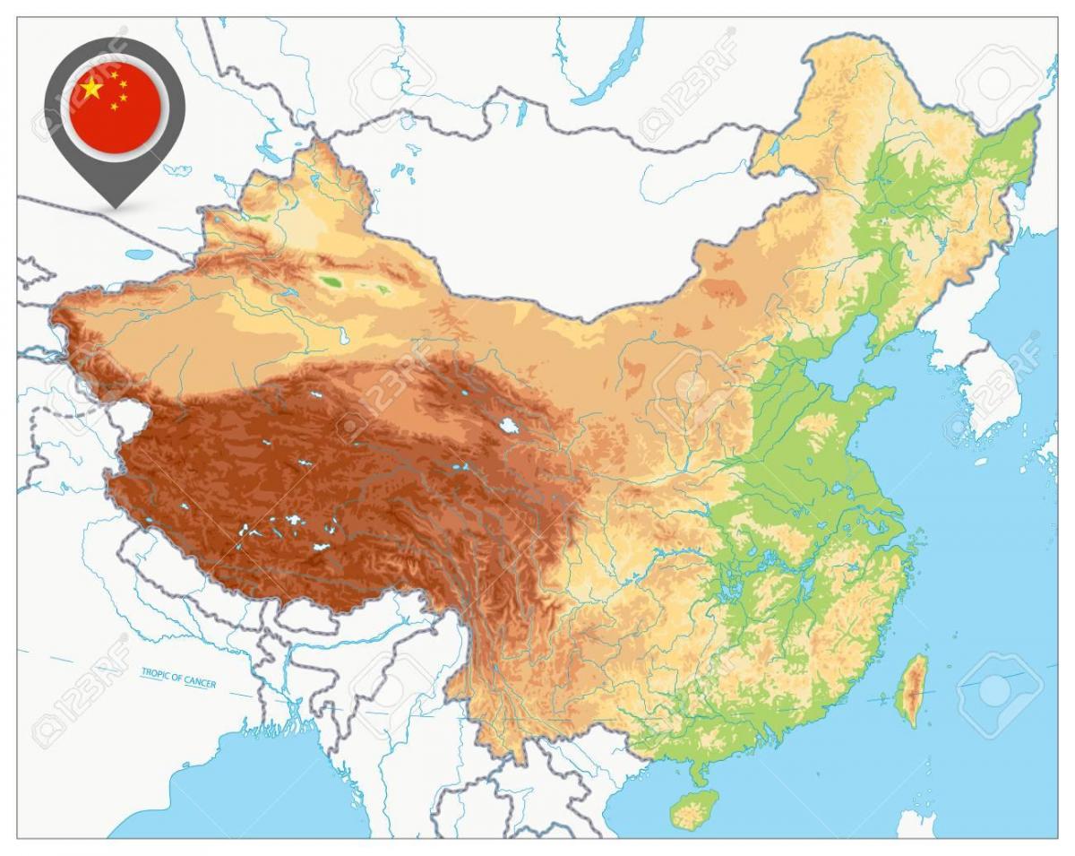 中国地貌图