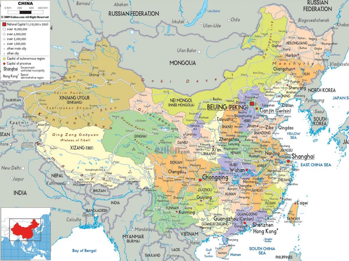 中国大地图